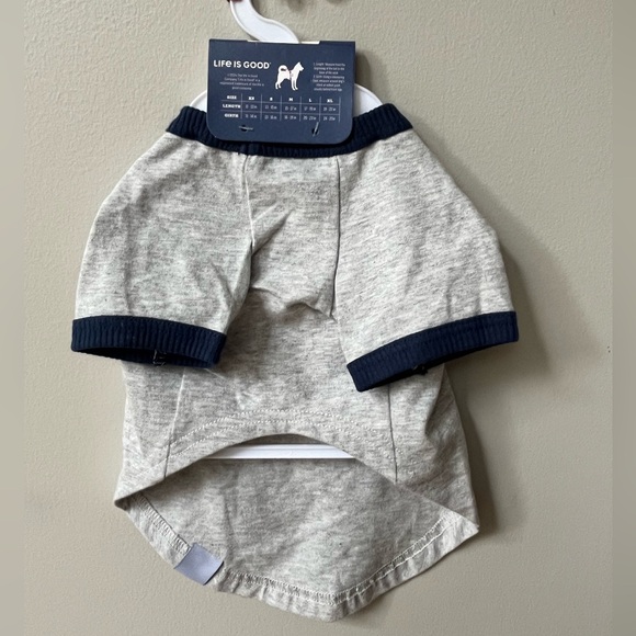 Life Is Good Dog T Shirt XS Gray Blue Outdoors Trees Pet Puppy Gift NWT - Picture 3 of 10